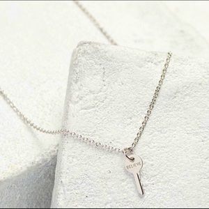The giving keys sterling silver mini key necklace